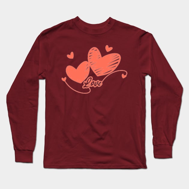 Love Positive Vibes Long Sleeve T-Shirt by PatBelDesign